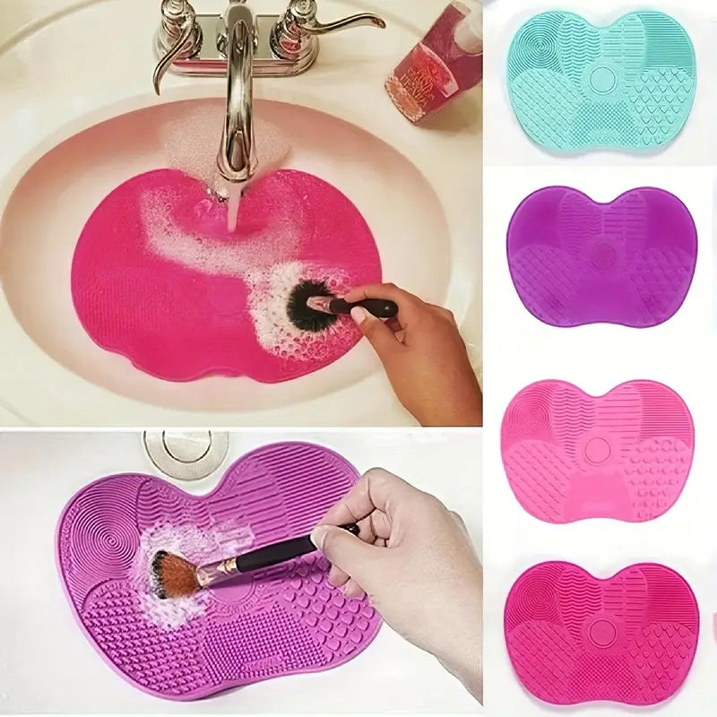 FRAP Silicone Apple-Shaped Scrub Pad with Suction Cup