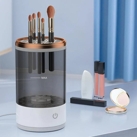 Electric Makeup Brush Cleaner Kit with UV Light